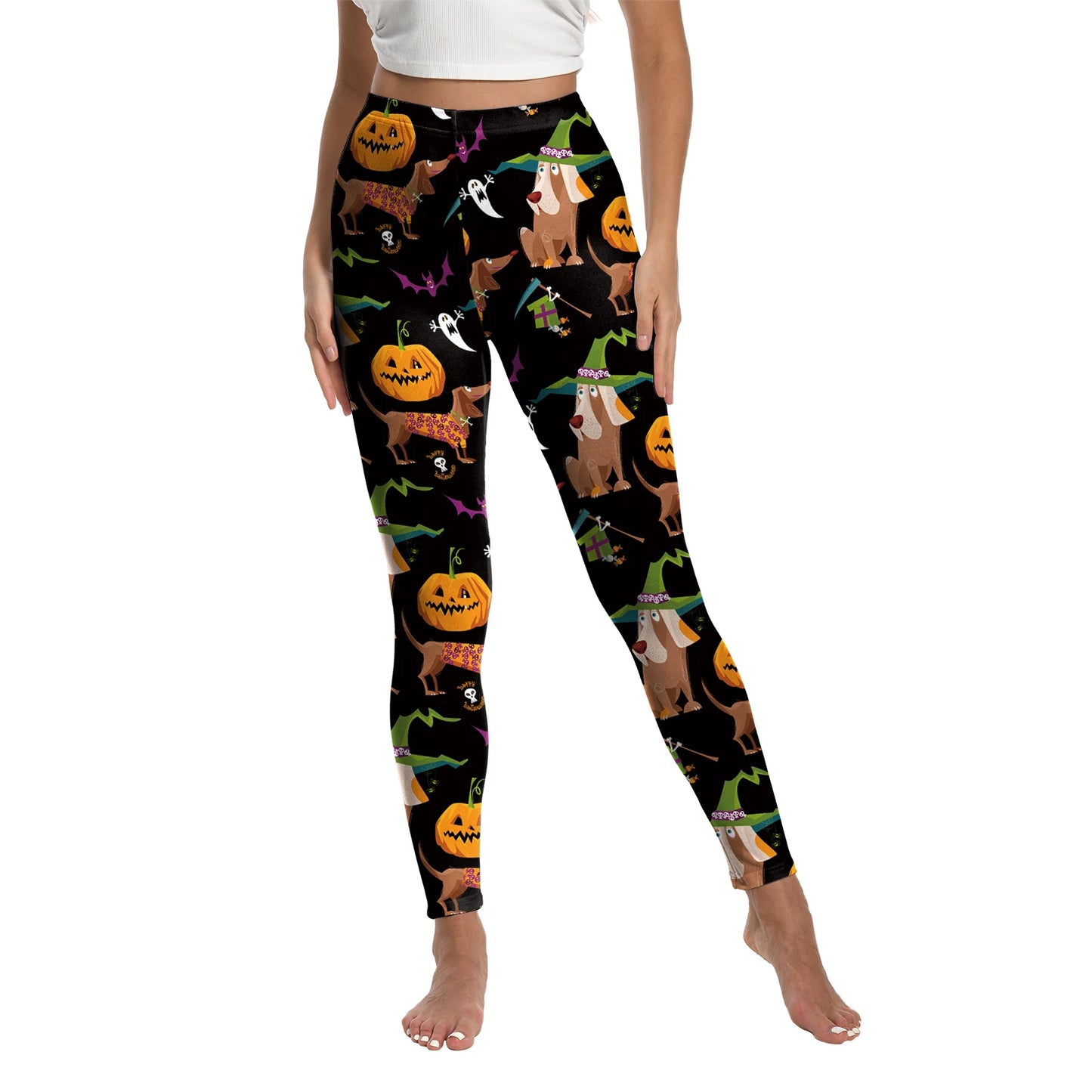halloween wicked wednesday leggings snatched fit high waist brat cutecore DDLG ABDL soft comfy