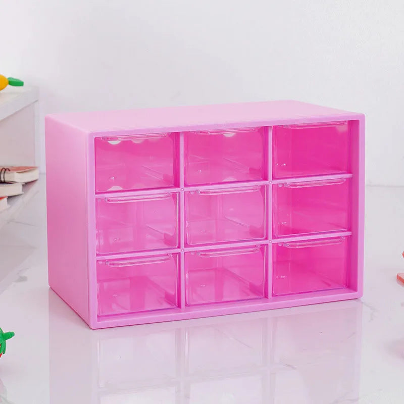 Hot pink kawaii desk organizer with 9 slots for bold cutecore, ABDL, and DDLG vibes π