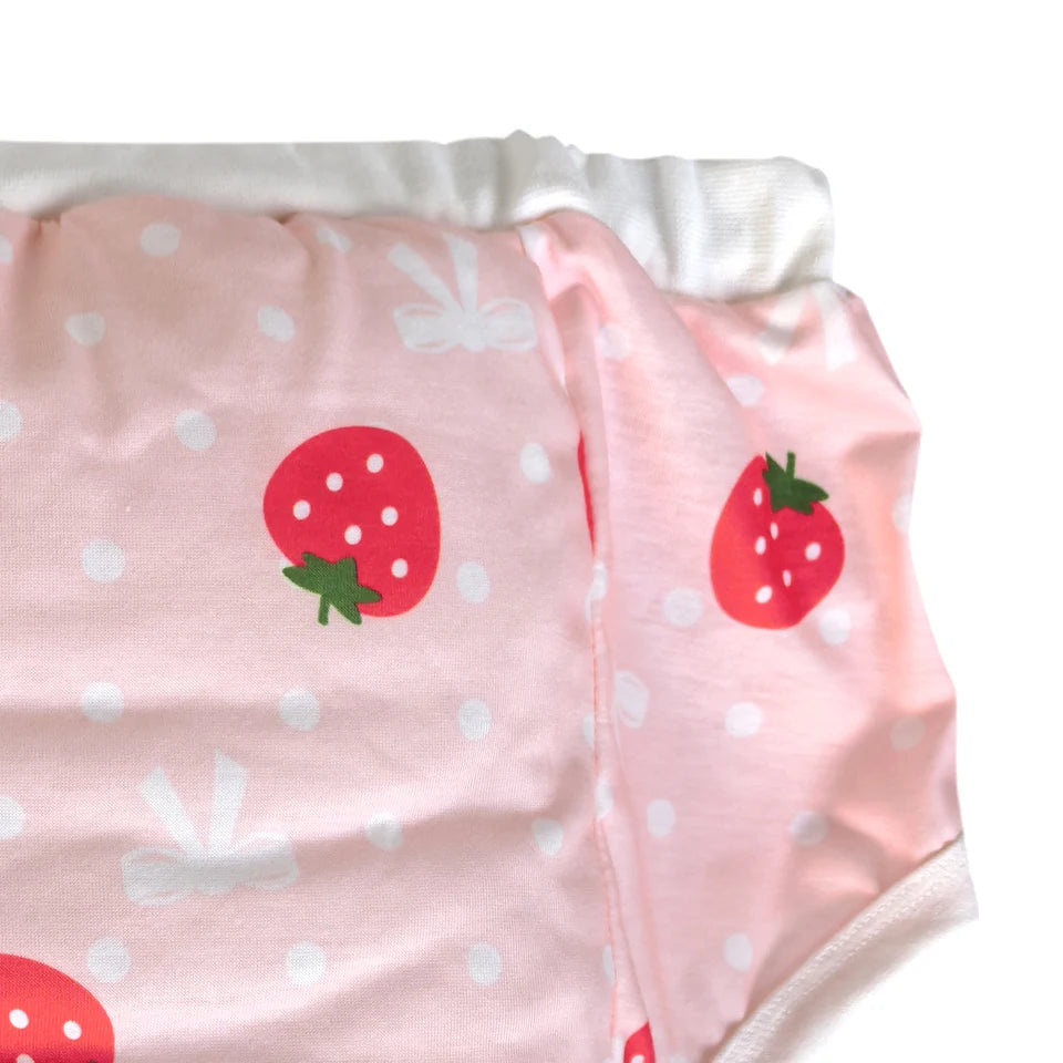 Kawaii cutecore strawberry training pants with playful design, perfect for DDLG or roleplay πβ¨