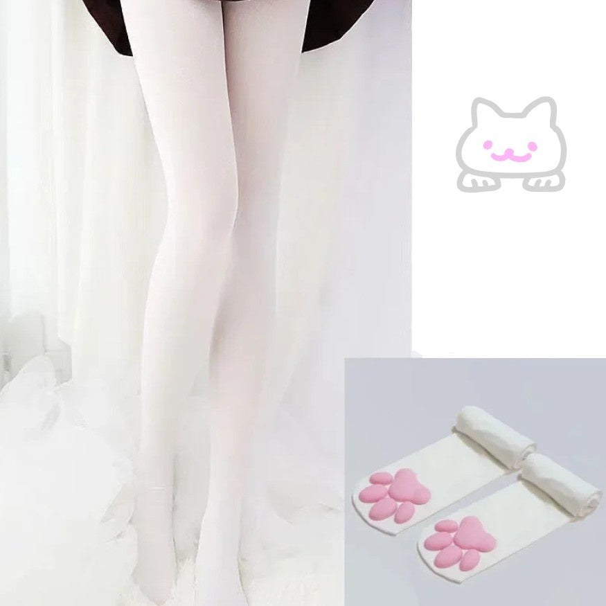 kawaii pastel pawprint stocking perfect for ddlg abdl petplay cozy room decor