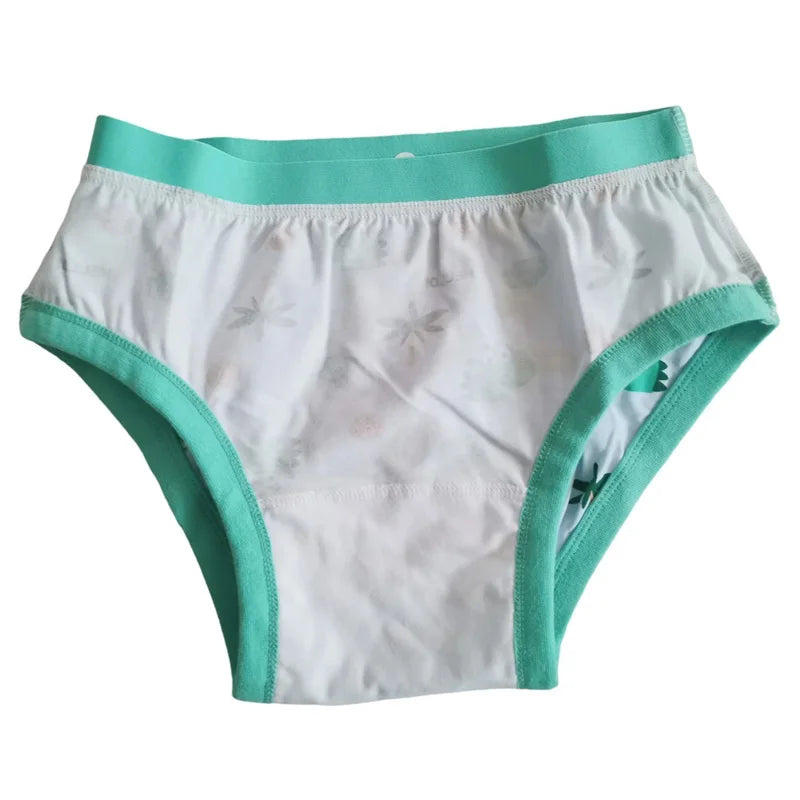 Kawaii ABDL DDLG briefs in pastel blue and green with dinosaur safari and cookie print for cozy cutecore outfits