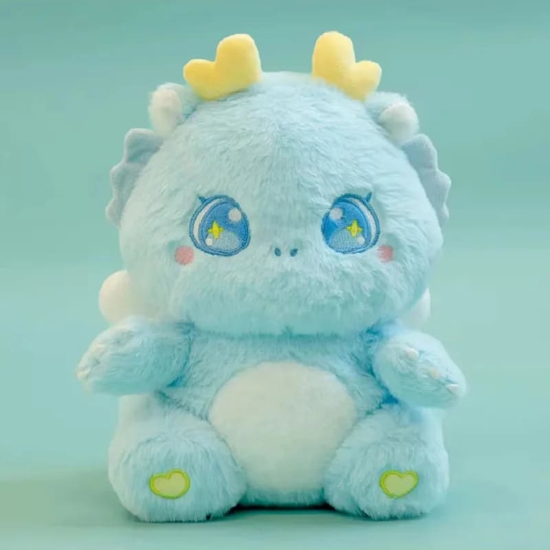 Blue Kawaii Dragon Plush β cuddly 30cm plush toy with pastel tones, ideal for snuggles, decor, or play.