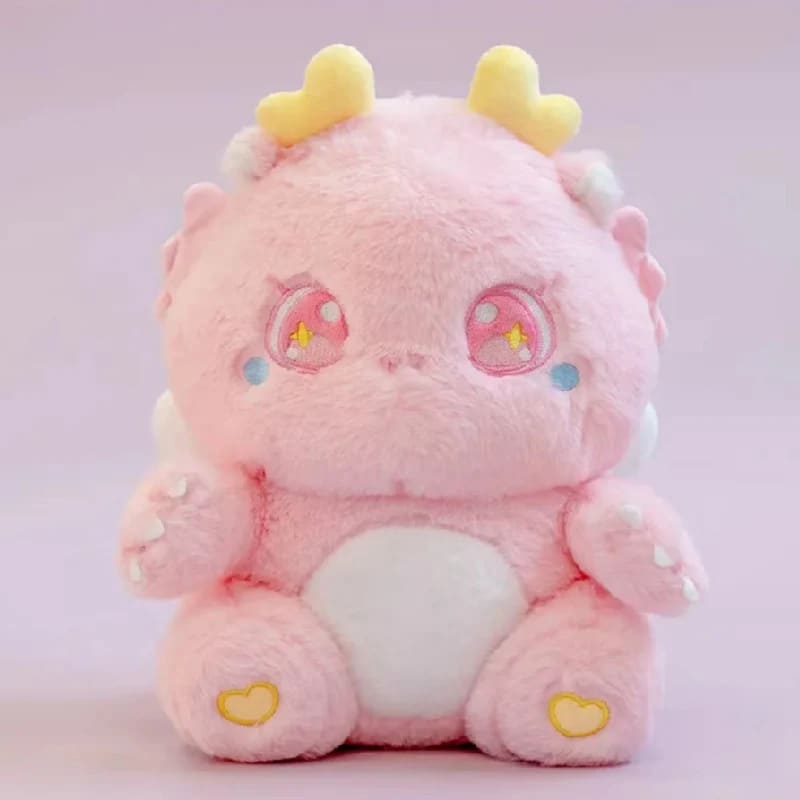 Pink Sweet Kawaii Dragon Plush β 30cm soft plush toy ideal for gifts, nursery decor, and cuddle sessions.