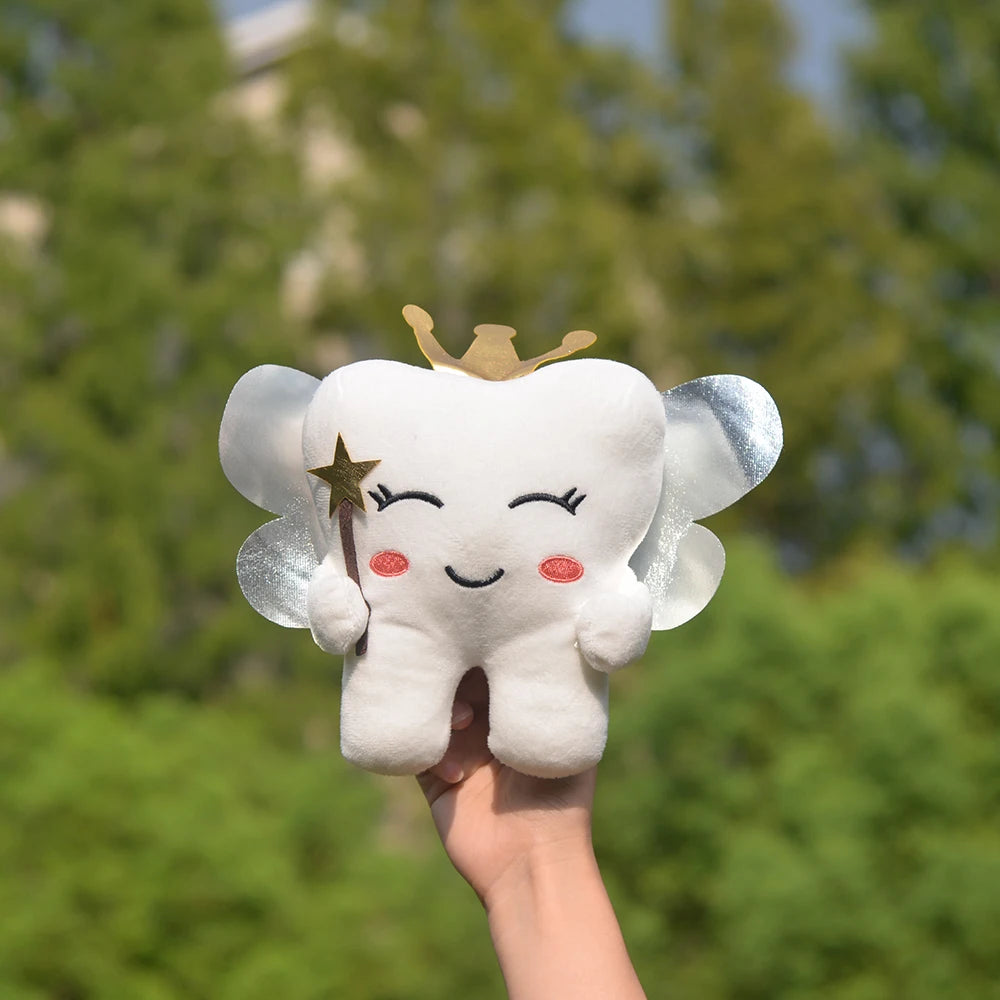 Kawaii Fairy Dust Tooth Plushie, ABDL DDLG cuddle companion plush for nap time, playtime, and comfort