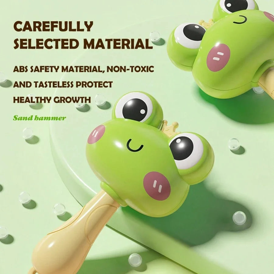 Kawaii Froggie Princess Rattle Toy for baby play, DDLG littles, and cutiecore vibes