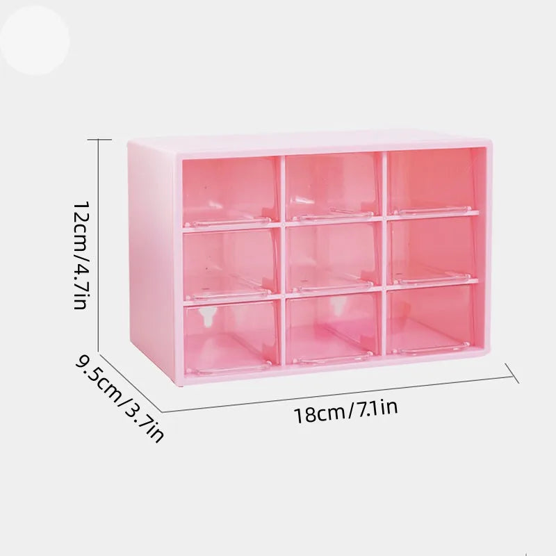 Cute pastel pink storage drawers for DDLG littles, ABDL play, and aesthetic desk setups π