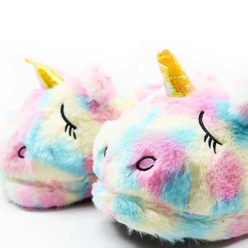 Kawaii pastel rainbow slippers for plush ABDL & DDLG little space comfort