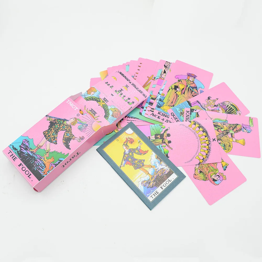 Kawaii pink tarot deck complete 78-card set for collectors and altar displays