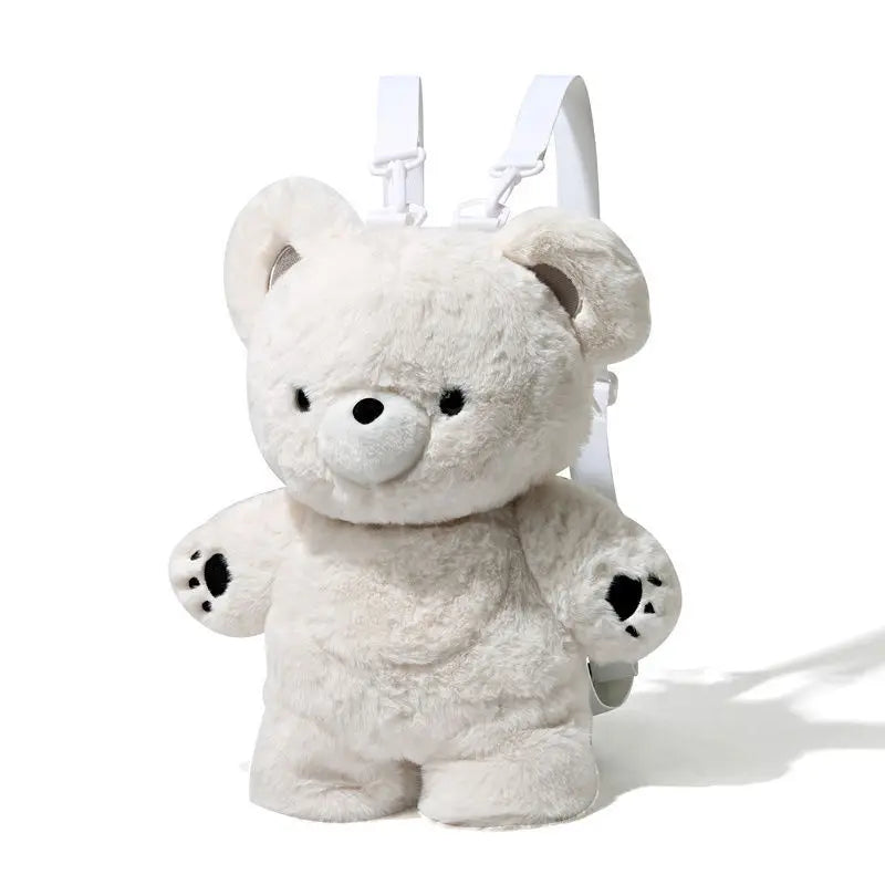 Kawaii Polar Bear Bag with adjustable straps, perfect for littlespace, DDLG princess vibes, and sensory comfort