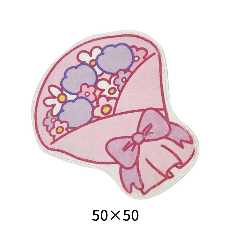 Pastel kawaii rug available in multiple sizes