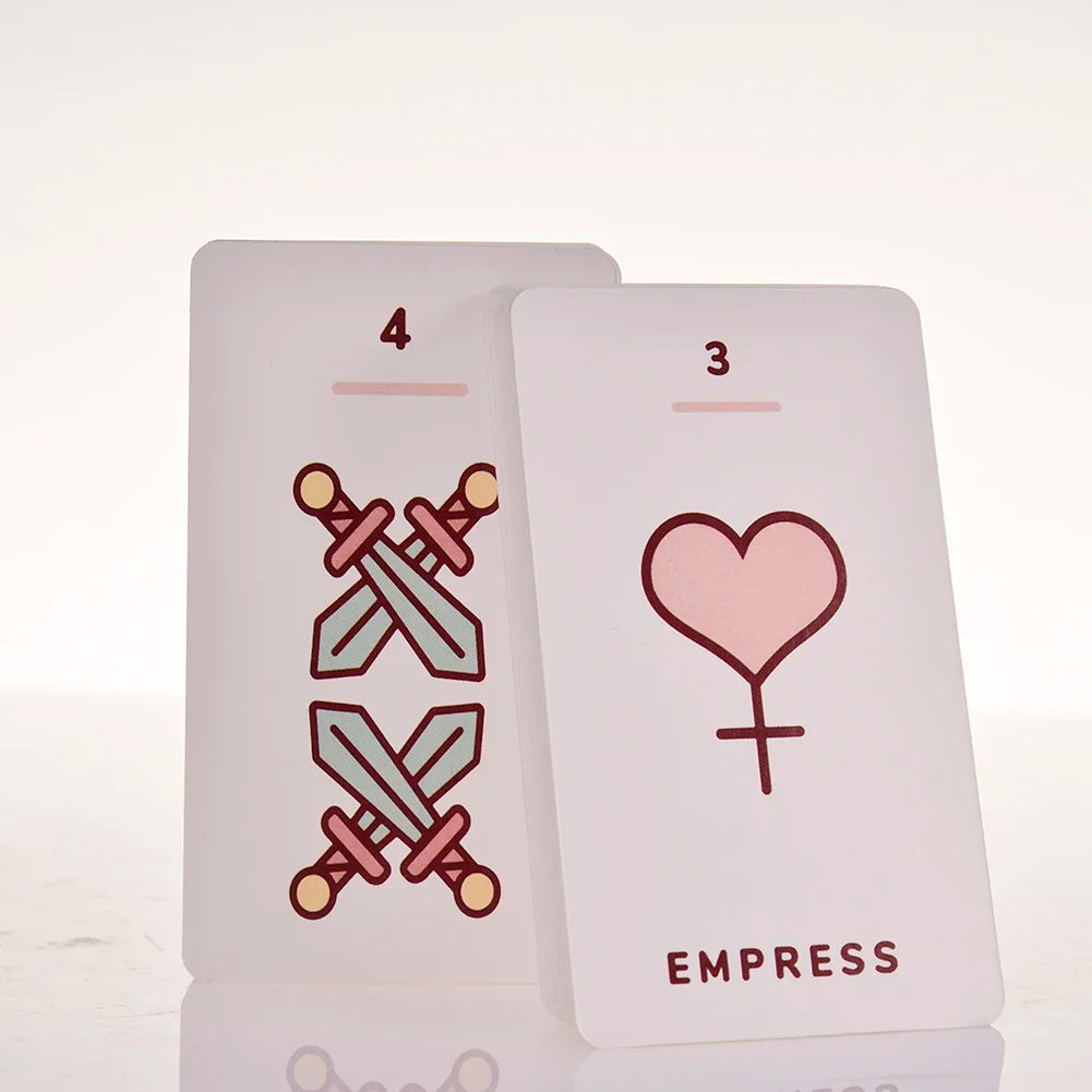 Kawaii Pastel Mystic Tarot Deck with gentle magical illustrations, perfect for cutecore and ddlg rituals