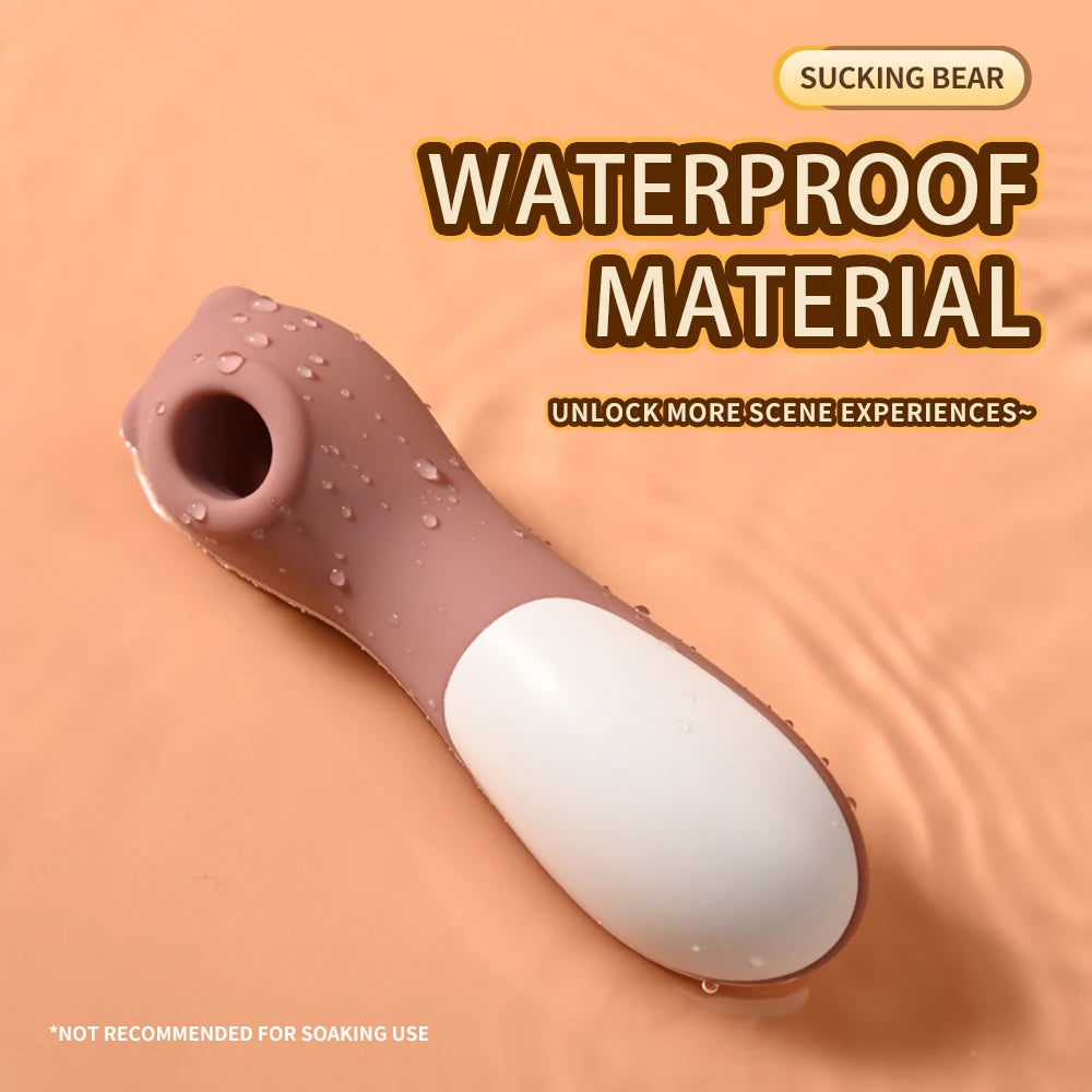 Kawaii teddy clit & nipple vibe, soft, compact, and perfect for secret fun anywhere