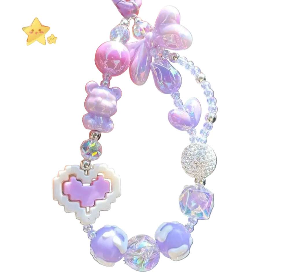 Kawaii XP Gain Keychain accessory for bags or keys, perfect for littlespace and playful cutecore vibes