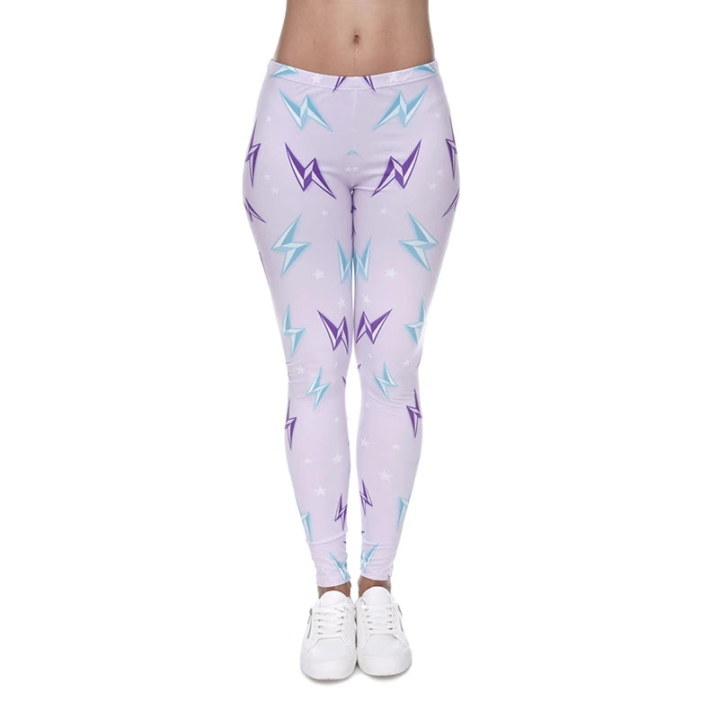 lightning babe pastel goth leggings soft stretch bratty comfy high waist DDLG ABDL cutecore style