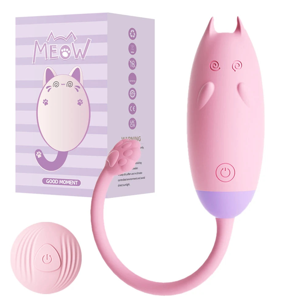 Little Kitty Buzz Fun pastel remote-controlled vibrator for kawaii play