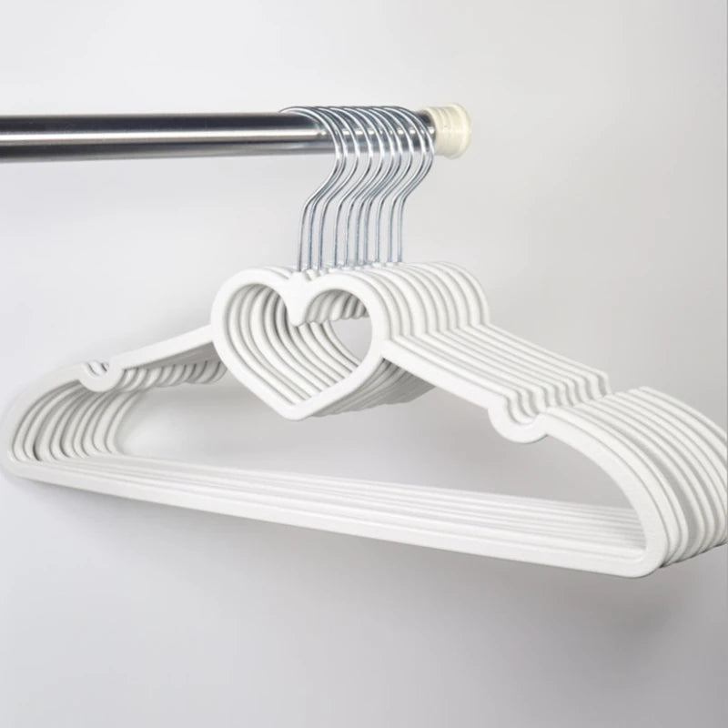 Love Loop heart-shaped hanger set for cute DDLG ABDL closet organization