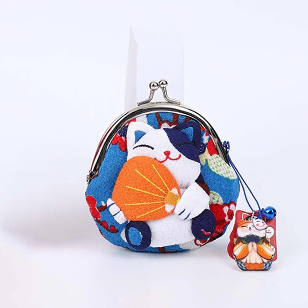 Lucky koi kitty charm purse, kawaii mini coin pouch