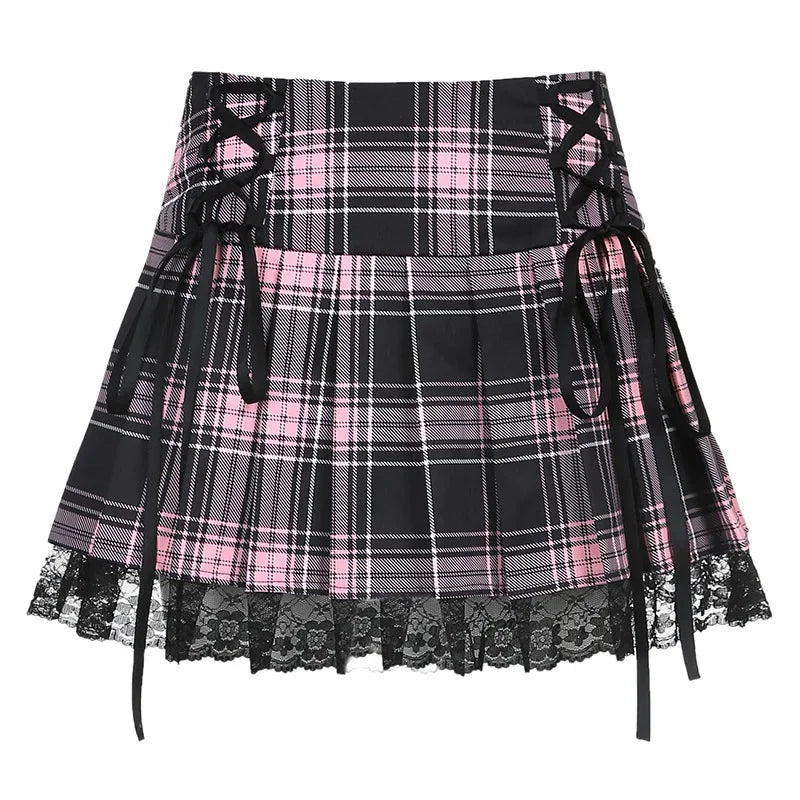Pink Lunar Veins skirt, kawaii little doll aesthetic, perfect for DDLG, bratty, & babycore looks