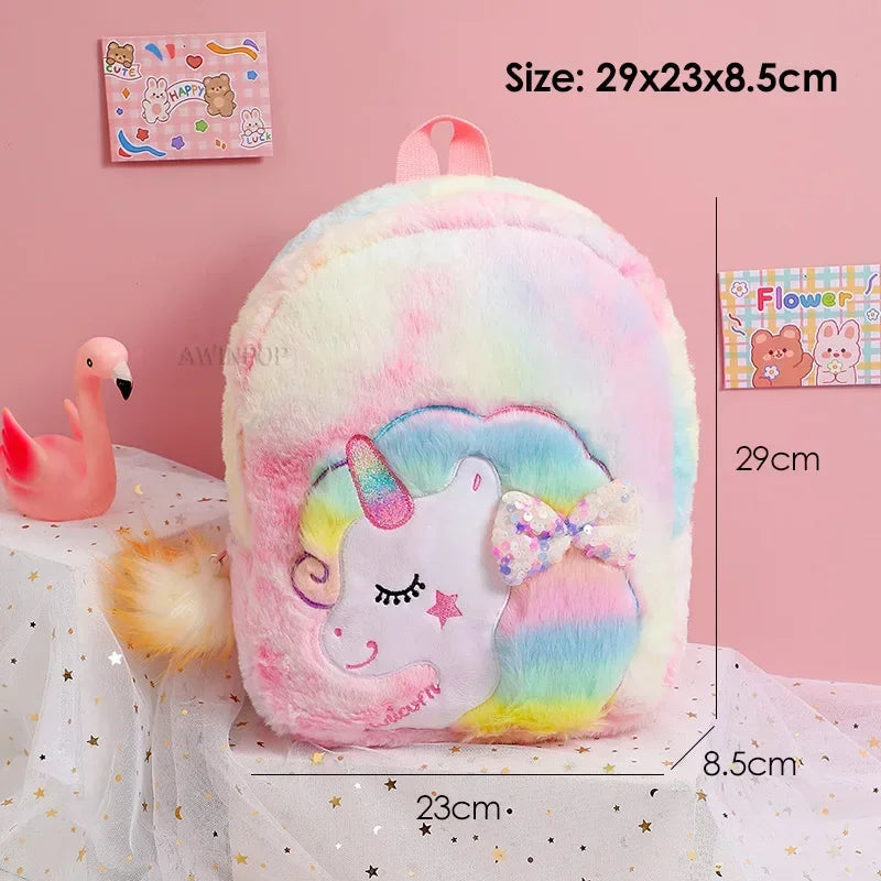 Blush pink unicorn backpack, dreamy pastel kawaii ABDL babycore style