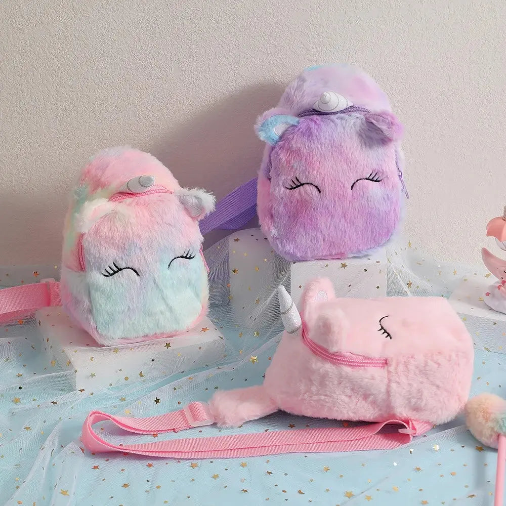 Magical Pastel Unicorn Sling Bag with sparkling dust, 3D ears and horn β kawaii fantasy ddlg cute baddie accessory for daily use