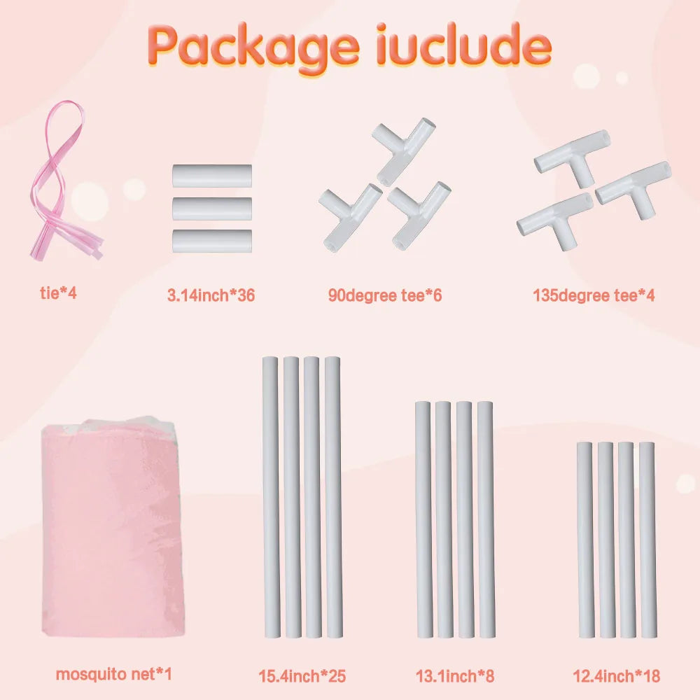 Magical Veil princess bed curtains featuring soft fabric and delicate drapes for a cozy little nook