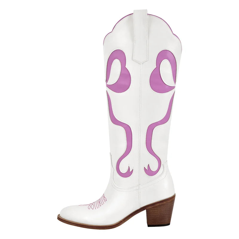 Purple glitter princess boots with satin ribbons, perfect for kawaii fashion and DDLG babycore vibes