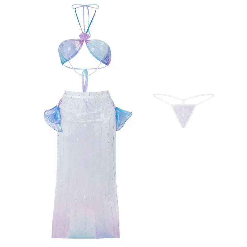 Mermaid Dream Cutecore Costume Set β top, skirt & pantie for cute DDLG aesthetic