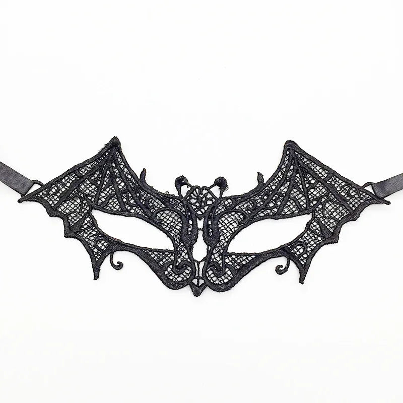 Midnight VIP Lace Mask, playful and flirty black lace perfect for cutecore and DDLG vibes