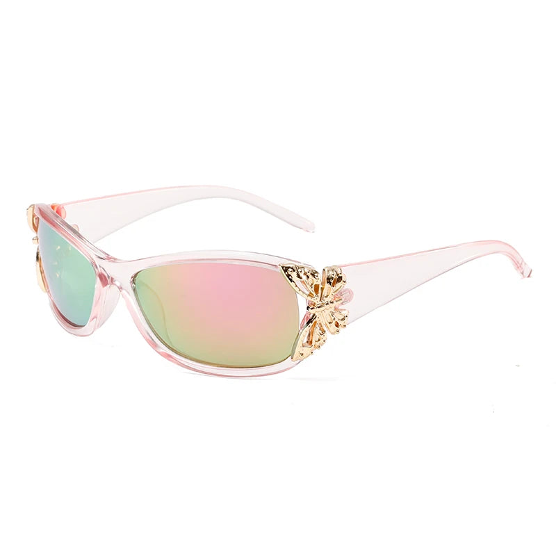party-ready rave sunglasses with neon bright colors and psychedelic flair