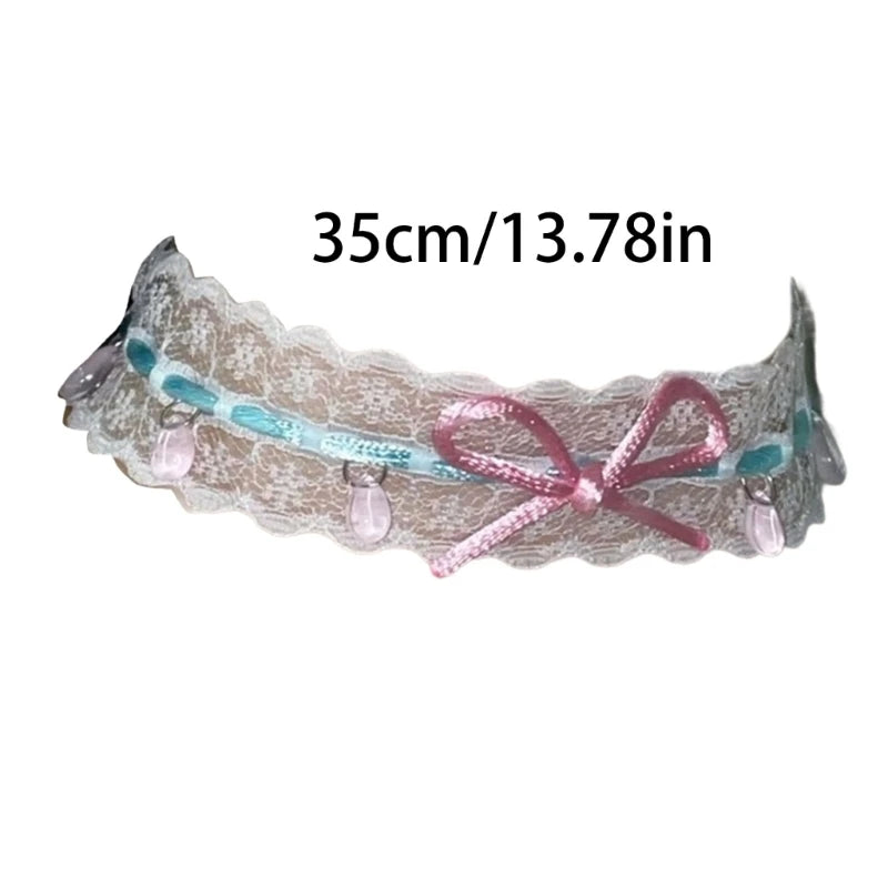 Styled Pastel Babybow Choker paired with pastel outfits, soft girl vibes, and DDLG accessories for ultimate cuteness