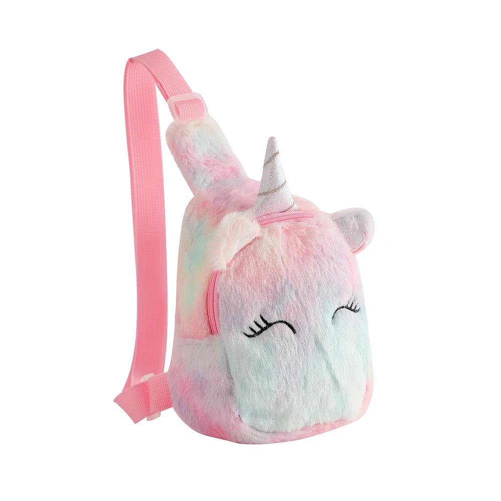 Colorful pastel unicorn sling bag with dreamy gradient blend, kawaii ABDL cute fashion essential πΈπ¦