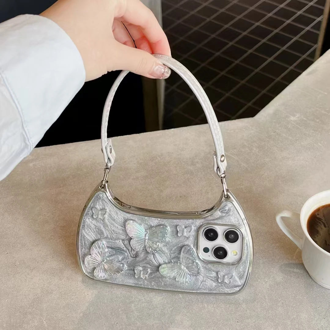 pastel iridescent phone bag perfect for Y2K fashion kawaii aesthetic and casual vibes