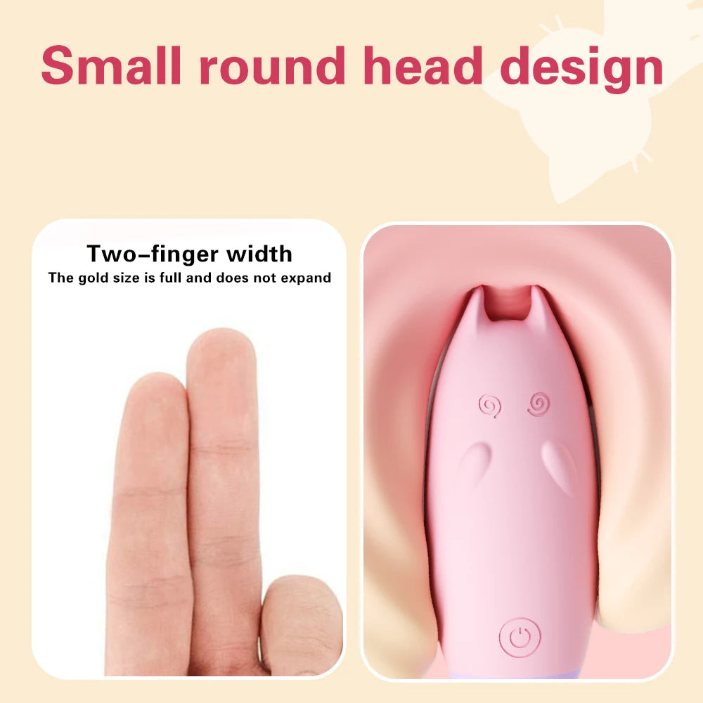 Pastel Little Kitty Buzz Fun vibrator for cutecore intimate fun