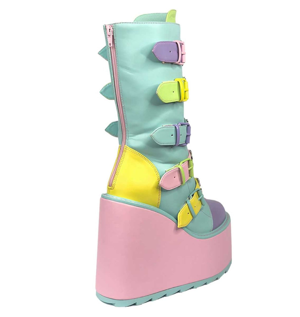 Pastel Meltdown Platform Boots, extreme platform kawaii footwear for DDLG & ABDL cutecore outfits