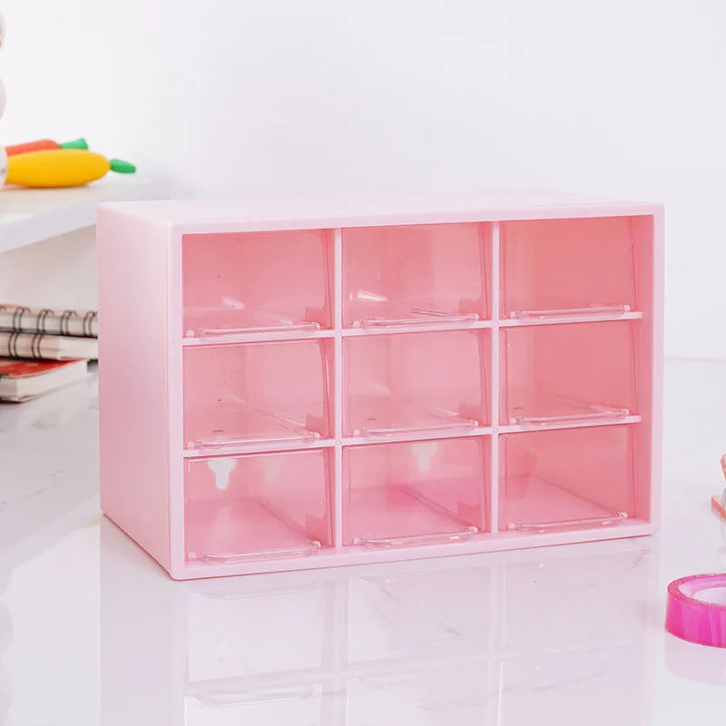 Cutecore pastel pink drawer storage box for accessories, stationery, and little space essentials β¨