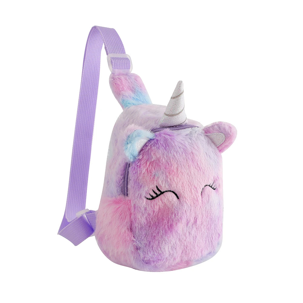 Pastel purple unicorn sling bag with magical gradient design, kawaii ABDL pastelcore style πβ¨