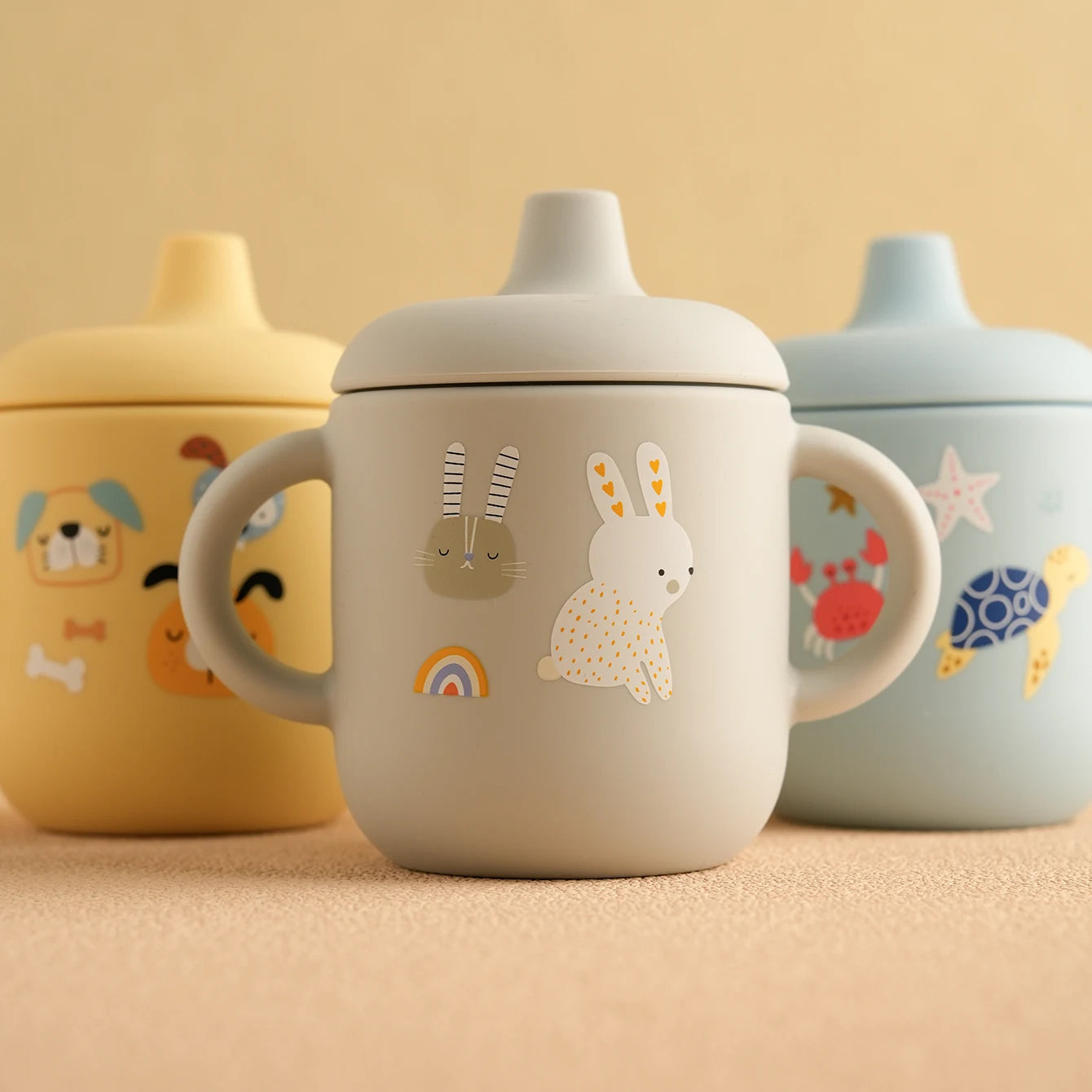Soft pastel 180ml sippy bottle designed for ABDL and DDLG littlespace sip moments
