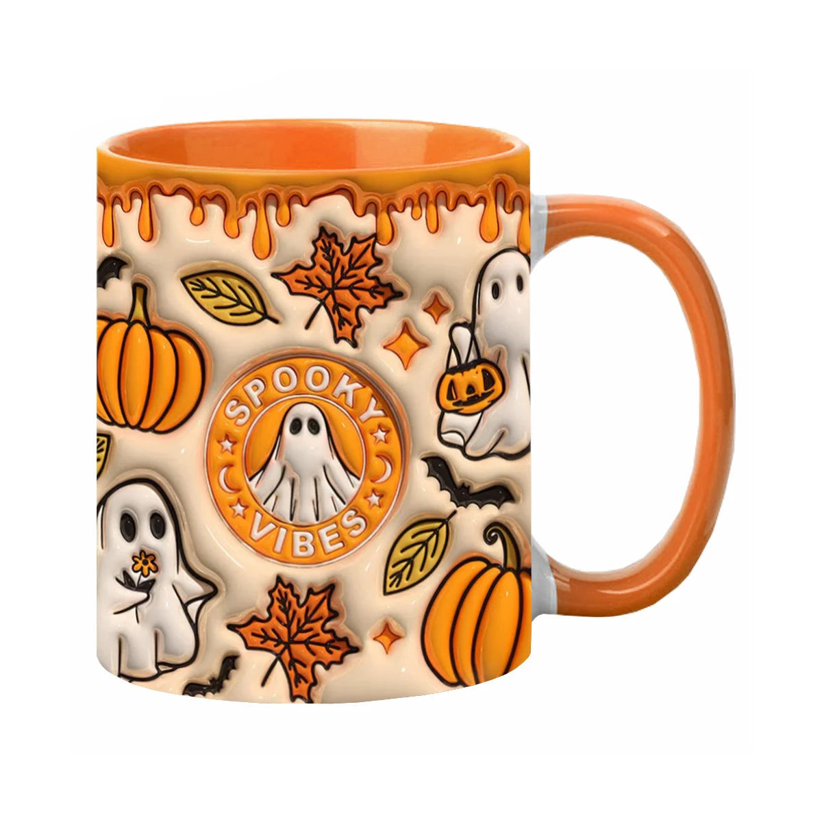 Pastel spooky Halloween mug blending cute and eerie vibes for DDLG and ABDL babycore