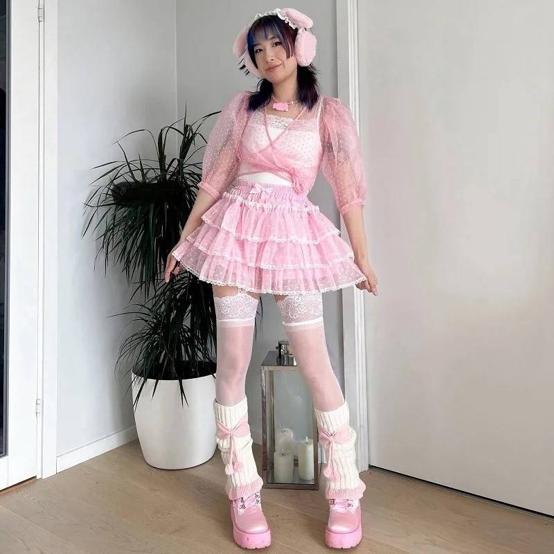 Princess Puff Ruffle Mini Skirt for kawaii and fairycore outfits