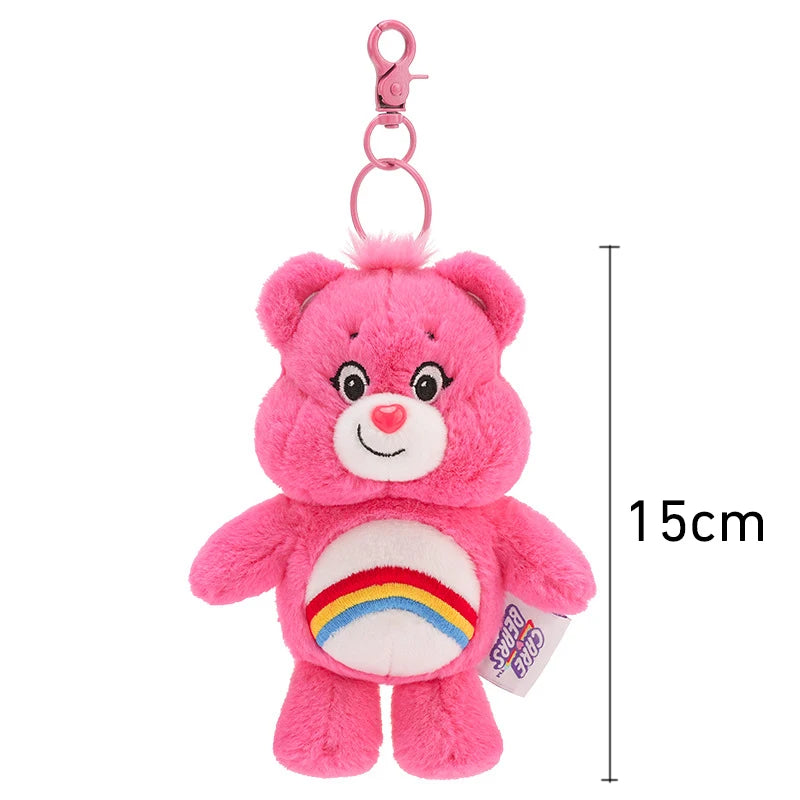 Cute pink Teddy Cloud Crew plush keychain perfect for bags and backpacks