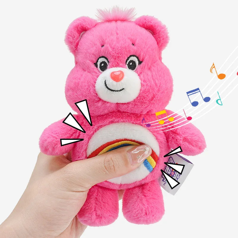 Pink Teddy Cloud Crew plush keychain made of ultra-soft cuddly material