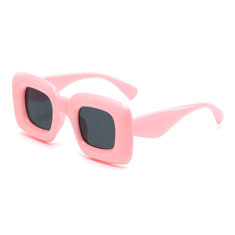 Pink Pop Art Icon Sunglasses, playful lips design and bold colors for ABDL cutecore fashion
