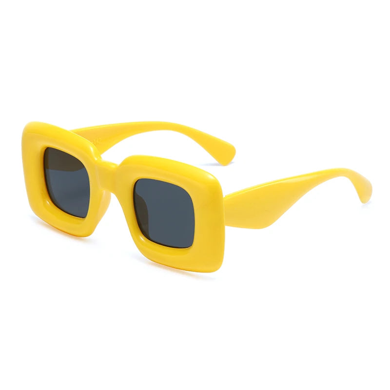 Yellow Pop Art Icon Sunglasses, eye-catching bright shades perfect for trendy kawaii looks