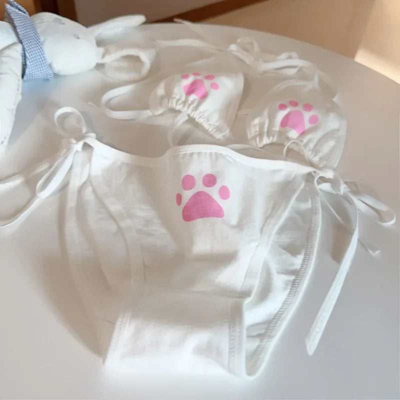 Purrfect Little Baby Intimates Duo white full set, pastel cutecore and ABDL comfy essentials
