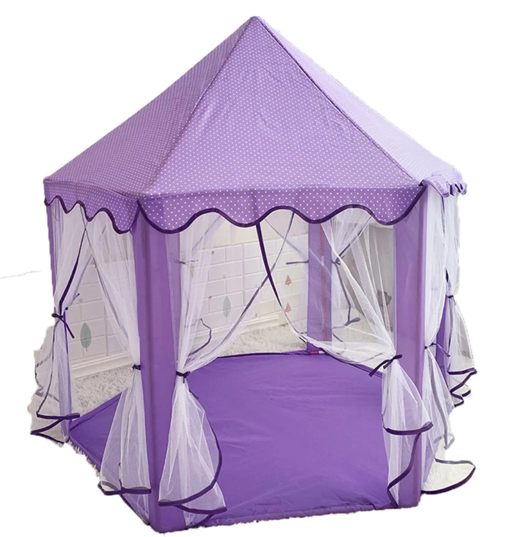 Purple Royal Princess Tent for ABDL or DDLG little space room with pastel fairytale vibes