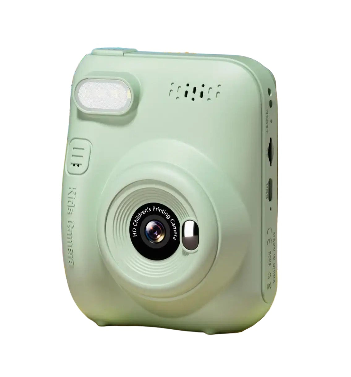 Green Snap Pop Camera with instant photo printing and creative accessories