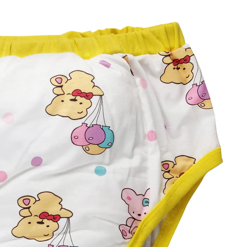 Snuggle Bear training pants with plush padding and comfy fit, ideal for littles seeking soft, cute wear