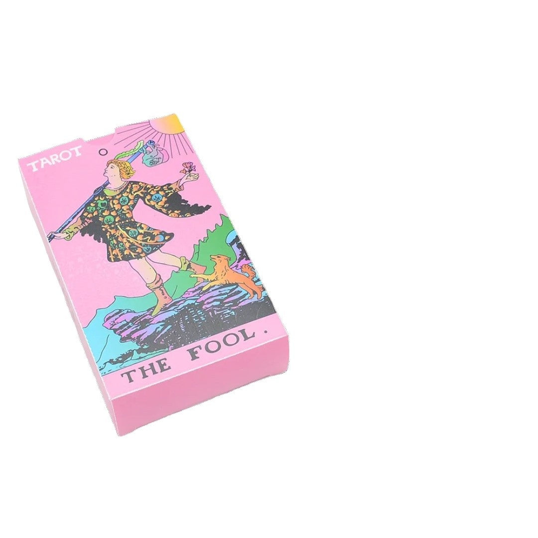 Soft Blush Pink Tarot Deck with Rider-Waite symbolism, dreamy magical vibes for altars