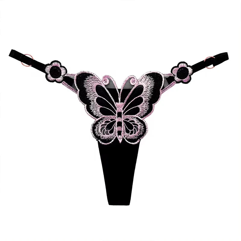 Soft Girl Butterfly Thong, kawaii pastel lingerie for baddie ddlg vibes