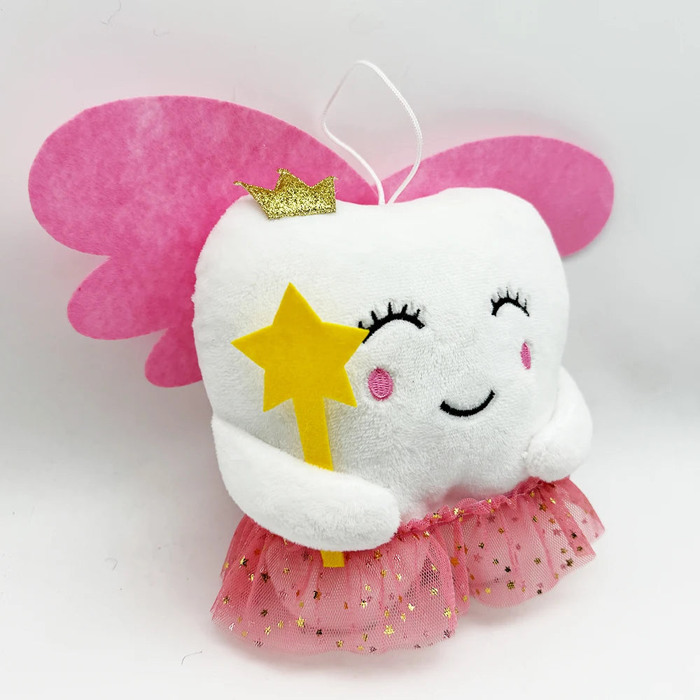 Soft plush Fairy Dust Tooth toy, ABDL DDLG kawaii comfort plush with magical details for littles care